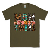 Army Green mom of twins Classic Tee - OliviaCreatesArt