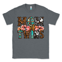 Charcoal Heather mom of twins Classic Tee - OliviaCreatesArt