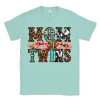 Seafoam mom of twins Classic Tee - OliviaCreatesArt