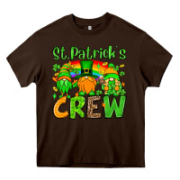 Chocolate Brown St. Patrick's Day crew Heavy Core Tee - OliviaCreatesArt