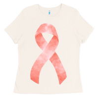 Bone uterine or endometrial cancer ribbon Ladies Tee - FaDigitalArtStudio