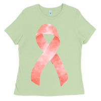 Matcha uterine or endometrial cancer ribbon Ladies Tee - FaDigitalArtStudio