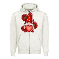 Valentines Day Red Zipper Hoodie | Teevron