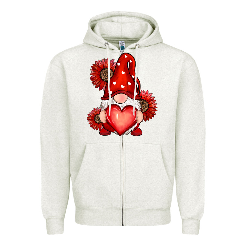 Valentines Day Red Zipper Hoodie by RanaPortraitStore | Teevron