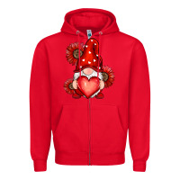 Red valentines day red Zipper Hoodie - RanaPortraitStore