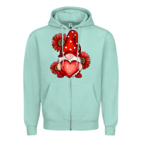 Seafoam valentines day red Zipper Hoodie - RanaPortraitStore