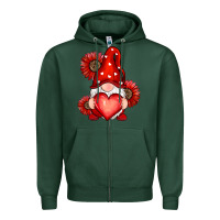 Sports Green valentines day red Zipper Hoodie - RanaPortraitStore