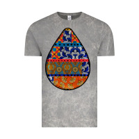 Cloud Rock african fabric pattern teardrop earrings 4 Vintage Tee - BundleAndBundleShop