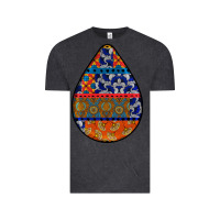 Vintage Black african fabric pattern teardrop earrings 4 Vintage Tee - BundleAndBundleShop