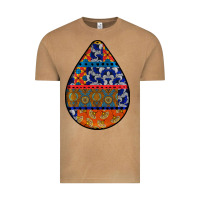 Vintage Camel african fabric pattern teardrop earrings 4 Vintage Tee - BundleAndBundleShop