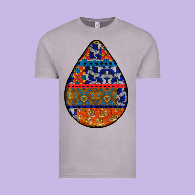 African Fabric Pattern Teardrop Earrings 4 Vintage Tee Designed By Bundleandbundleshop