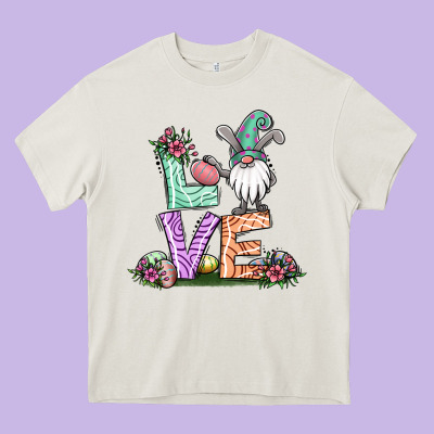Easter Gnome Easter Bunny Gnome Heavy Core Tee Designed By Jasminsmagicworld