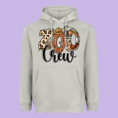 Zoo Crew Safari Animals Heavyweight Hoodie Designed By Ranaportraitstore