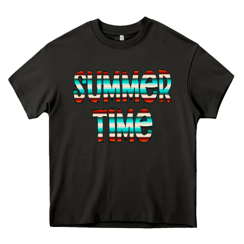 Summer Time Serape Doodle Heavy Core Tee by CowCowDesign | Teevron