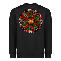 Black Sunflower Christmas Heavyweight Sweatshirt - RanaPortraitStore