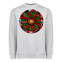 Heather Grey Sunflower Christmas Heavyweight Sweatshirt - RanaPortraitStore