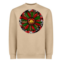Mushroom Sunflower Christmas Heavyweight Sweatshirt - RanaPortraitStore