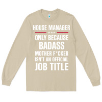Mushroom gift for badass house manager Long Sleeve Tee - DesigneFamous