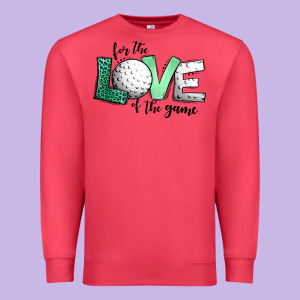 For The Love Of The Game Golf Premium Sweatshirt Designed By Jasminsmagicworld