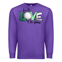 Purple for the love of the game golf Premium Sweatshirt - Jasminsmagicworld