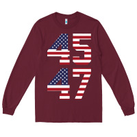 Burgundy 4547 Long Sleeve Tee - DesigneFamous