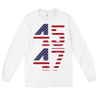 White 4547 Long Sleeve Tee - DesigneFamous