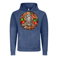 Vintage Denim Christmas Merino Wool Sheep Vintage Hoodie - LillyAllenDesigns