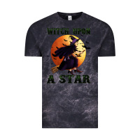 Cloud Black witch upon a star Vintage Tee - BundleAndBundleShop