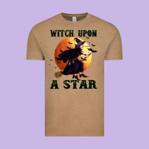 Witch Upon A Star Vintage Tee Designed By Bundleandbundleshop