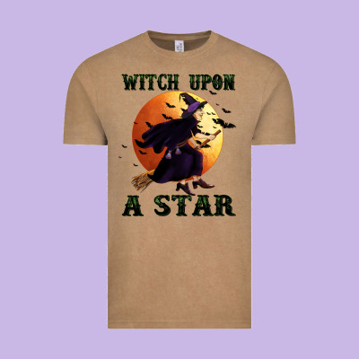 Witch Upon A Star Vintage Tee Designed By Bundleandbundleshop