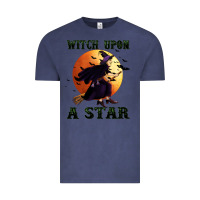 Vintage Denim witch upon a star Vintage Tee - BundleAndBundleShop