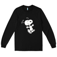 Black dancing dog Long Sleeve Tee - DesigneFamous