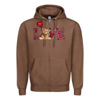 Chestnut valentines day tedybear love Zipper Hoodie - RanaPortraitStore