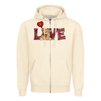 Sandshell valentines day tedybear love Zipper Hoodie - RanaPortraitStore