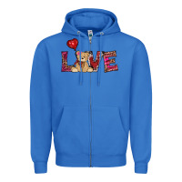 True Royal valentines day tedybear love Zipper Hoodie - RanaPortraitStore