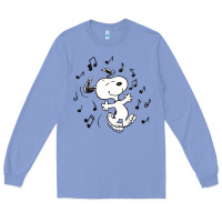 Colony Blue dancing dog Long Sleeve Tee - DesigneFamous