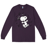 Plum dancing dog Long Sleeve Tee - DesigneFamous