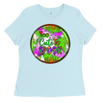 Baby Blue too cute to spook earrings Ladies Tee - BundleAndBundleShop