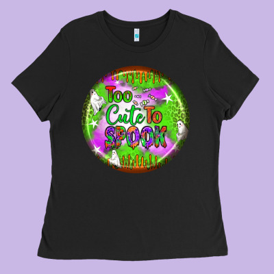 Too Cute To Spook Earrings Ladies Tee Designed By Bundleandbundleshop