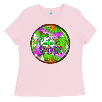 Bubblegum Pink too cute to spook earrings Ladies Tee - BundleAndBundleShop