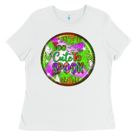 White too cute to spook earrings Ladies Tee - BundleAndBundleShop