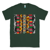 Sports Green cowhıde aztec serape wıth leopard and sunflowers brushstroke Classic Tee - Artiststas