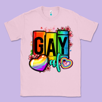 Gay Af Classic Tee Designed By Oliviacreatesart
