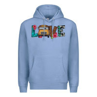 Colony Blue love school bus Premium Hoodie - Artiststas