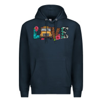 Navy love school bus Premium Hoodie - Artiststas