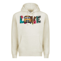 Oatmeal Heather love school bus Premium Hoodie - Artiststas