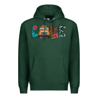 Sports Green love school bus Premium Hoodie - Artiststas
