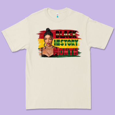 Black History Month Black Girl Premium Tee Designed By Fadigitalartstudio