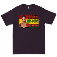 Plum black history month black girl Premium Tee - FaDigitalArtStudio