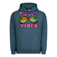 Pigment Midnight Navy Summer Vibes Urban Hoodie - Jasminsmagicworld